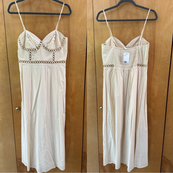 NWT H&M Midi Woven Dress‎ Medium - Picture 2 of 9